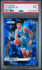 2024 PANINI PRIZM BLUE ICE #247 KJ SIMPSON JR. 30/125 PSA 9