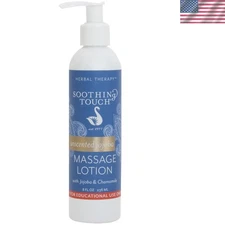 Natural Unscented Jojoba Massage Lotion - Perfect for Deep Tissue Work, 8 Oz