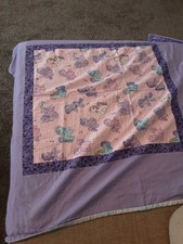 VINTAGE MY LITTLE PONY CRIB QUILT 36" X 36"
