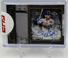 Alex Bregman 2023 Topps Diamond Icons Jumbo Game-Used Jersey & On-Card Auto /25!