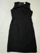 Calvin Klein Sleeveless Black Lined Dress With Back Zipper Womens Size 8
