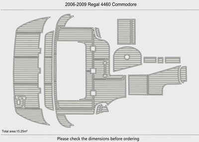 DuraEVA Seadek EVA Foam Boat flooring 2008 Regal 4460 Commodore