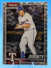 2026 Topps Series 1 #169 Josh Smith Silver Crackle Foil - Texas Rangers