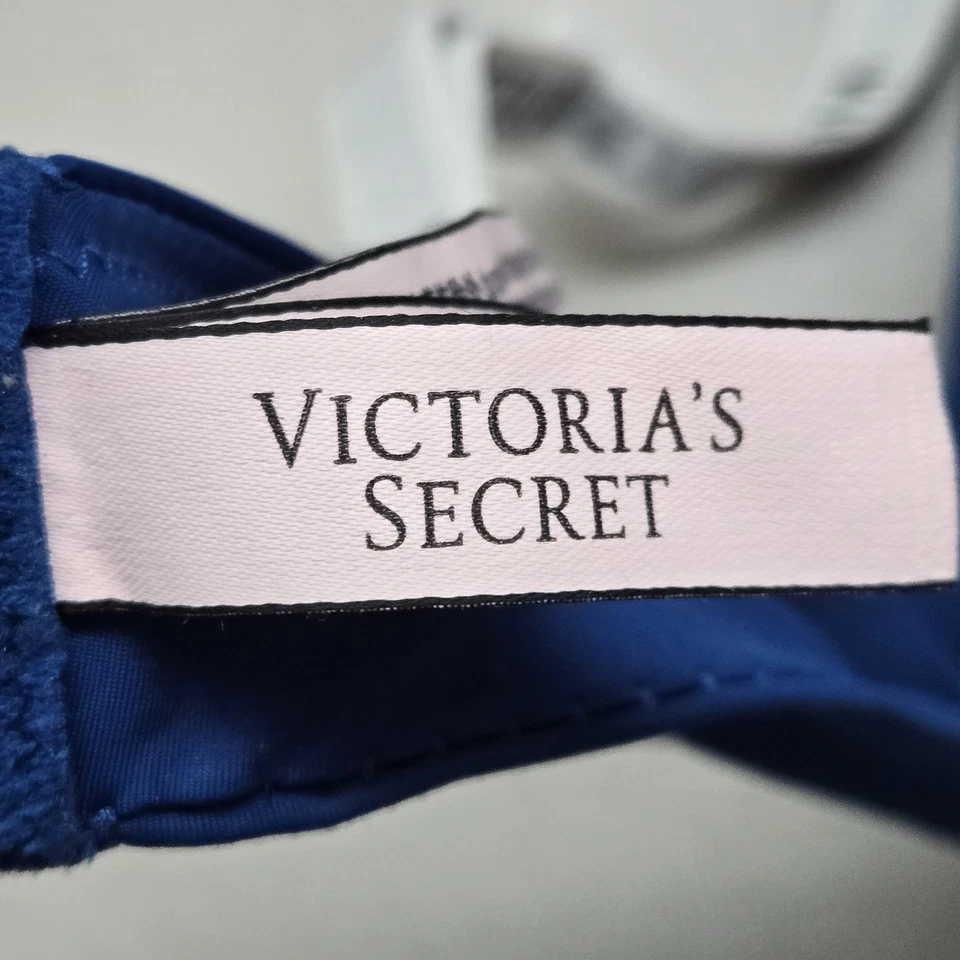 Victoria's Secret Mujer Sujetador 40C Azul Camiseta Push Up Cobertura Completa Foto 4 de 4
