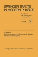 Vibrational Spectra Of Electron And Hydrogen Centers In Ionic Crystals Dieter Bä
