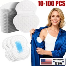 100pcs Armpit Sweat Pads Stickers Shield Guard Absorbing Disposable For Underarm