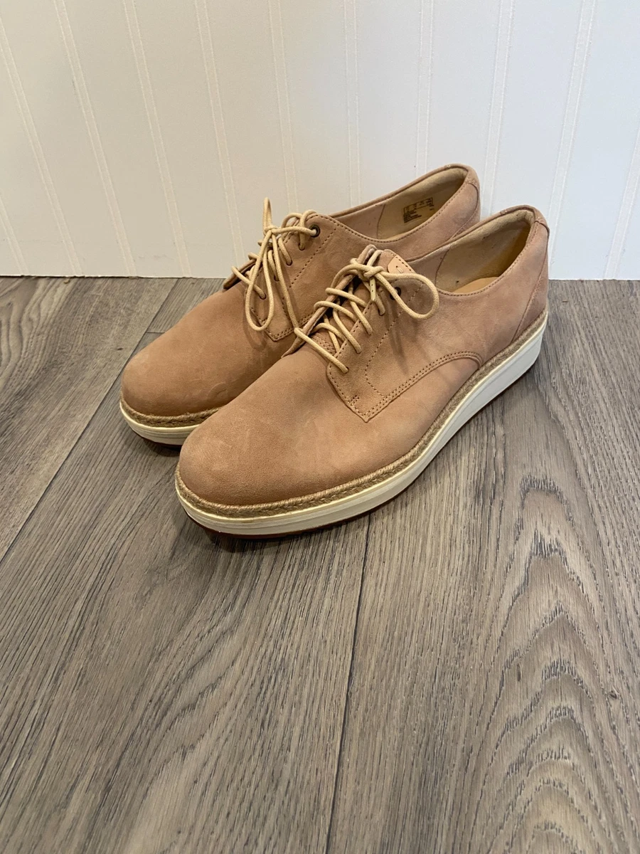 Clarks Artisan Suede Leather Oxfords Size 10M Clarks Artisan Oxford Dress Shoes Womens 10M Blue Suede  main image 4