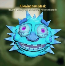 Xbox One S|X Fallout 76 In-game Apparel Item Fasnacht Glowing Sun Mask