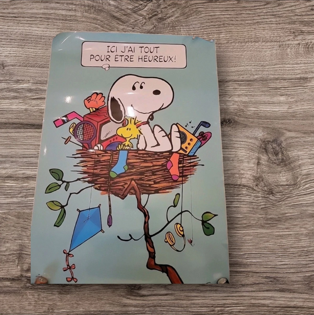 Vintage Snoopy Poster In other Collectible Peanuts Items for sale