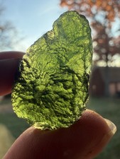 Genuine 11 Gram MOLDAVITE High Grade, Museum Quality, Chlum Czech Republic