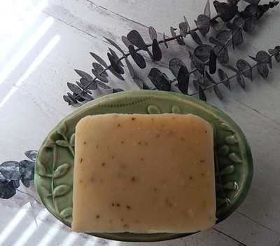 Handmade Eucalyptus Mint Goat Milk Soap,  Avocado Oil, + samples, ships fast 