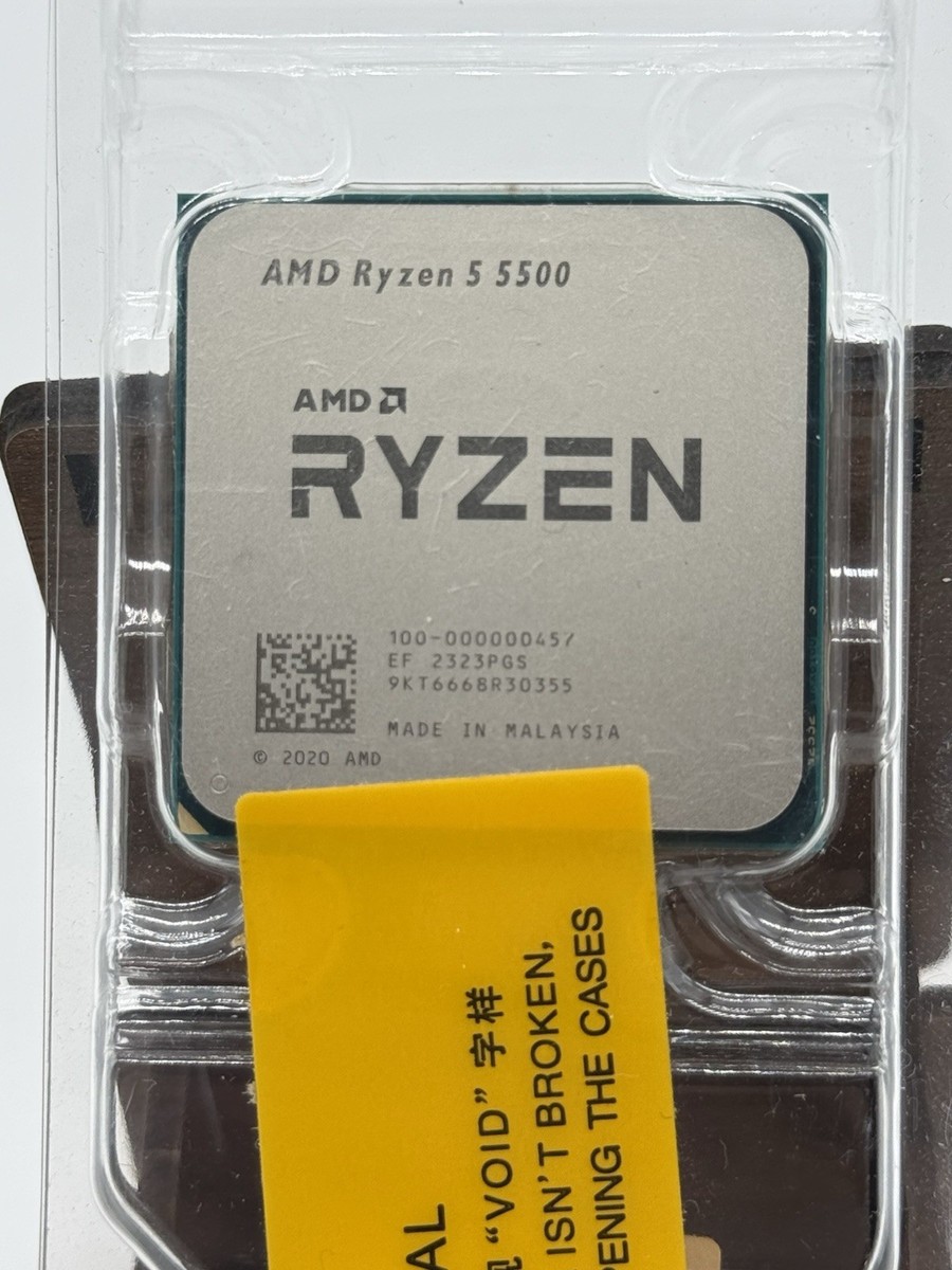 AMD Ryzen 5 5500 Desktop Processor (3.6 GHz, 6 Cores, Socket AM4