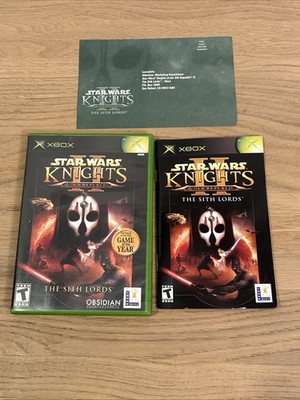 Star Wars Knights of the Old Republic II 2 Sith Lords (Xbox, 2004) CIB w/ Reg
