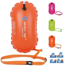 Swim Buoy Pull Buoy For Open Water Lightweight Brightly Colored Safety Float