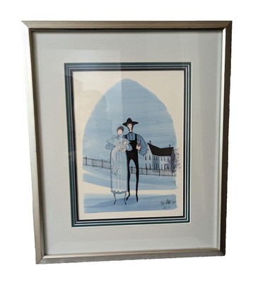New Arrival 1987 Signed 19'' X 28'' Framed P. Buckly Moss #770/1,000 Print