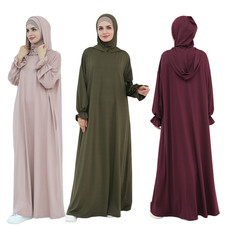 Prayer Abaya Women Muslim Long Maxi Dress Turkey Kaftan Islamic Burka Niqab Arab