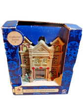 Victoria Falls Collector Series 5 Porcelain Lighted Library Christmas Village