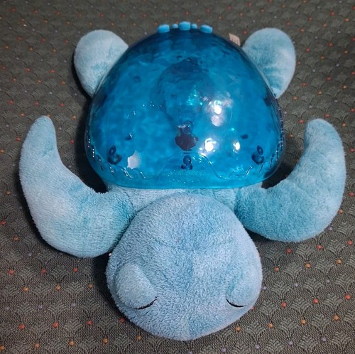 Cloud B Tranquil SEA TURTLE Aqua Blue Lights Music Waves Sleep Soother Baby