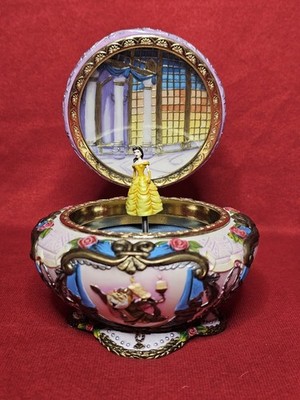 1991 Disney Princess Belle Beauty and The Beast Musical Music Box STUNNING