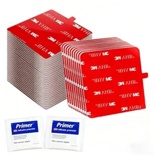 48 Pcs 3M VHB Heat Resistant Double-Sided Adhesive Pads, Square 1" Heavy... 