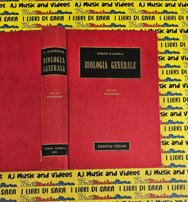 Buch Buch ALLGEMEINE BIOLOGIE Umberto D'Ancona CEDAM 1969 sechste Ausgabe (B22)