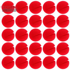 25 Pcs Red Clown Noses Cosplay Noses Foam Circus Noses for Halloween Christmas C