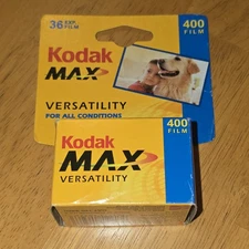 Boxed kodak max versatility 400 film (Develop Before 03/2006. A-891/029)