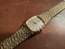 OROLOGIO VINTAGE UOMO LONGINES BRACCIALE QUARZO, TONO ORO ANNI '80, FUNZIONANTE
