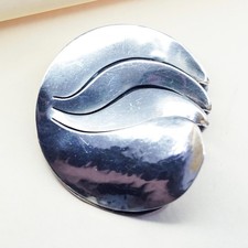 sterling silver brooch, 925 modern abstract w...