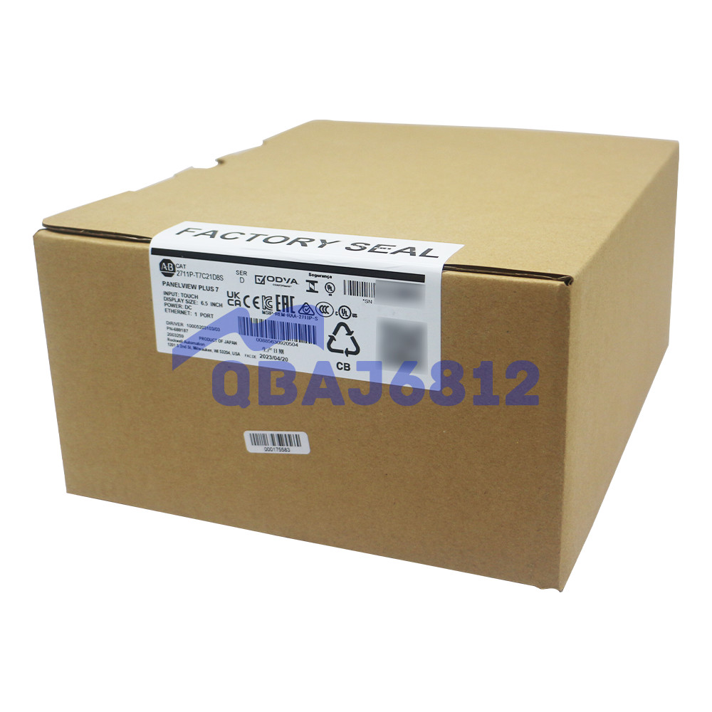New Allen-Bradley 2711P-T7C21D8S HMI Panelview Plus 7 Terminal 6.5 in TFT Color