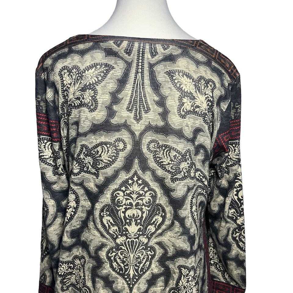 Amma Designs Made In LA Tunic Style Top Women’s M Mix Media Artsy Boho