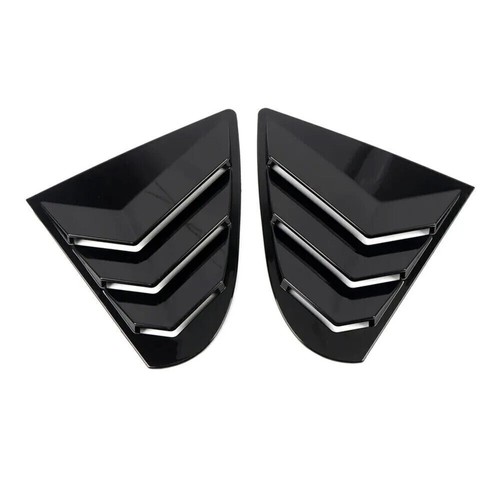 For Mitsubishi Lancer EVO 0916 Gloss Black Side Vent Window Louver Cover Trim M - Picture 8 of 9