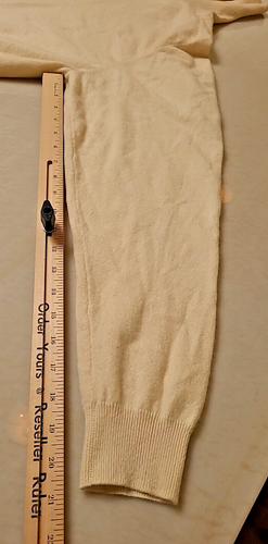 Tasso Elba Womens 100% Cashmere Beige Turtleneck Sweater Size L Soft - Picture 4 of 9