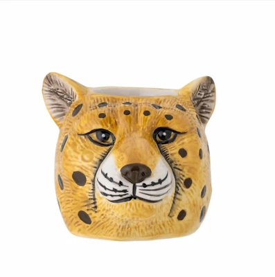 Vase - Blumentopf - Leopard - Keramik - Bloomingville® - Bild 1 von 2