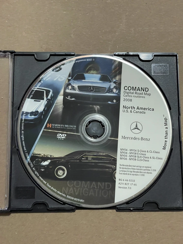 06 07 08 Mercedes W219 CLS CLS550 CLS63 Navigation DVD # 0232 7.0 Map © 2008 🌎 - Image 3 of 4