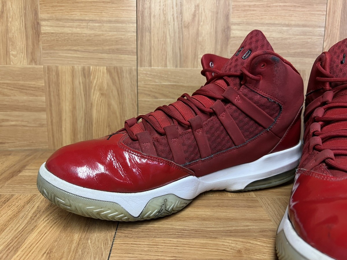 RARE🔥 Nike Air Jordan Max AURA Gym Red Patent Sz 13 Men's RARE🔥 Nike Air Jordan Max AURA Gym Red Patent Sz 13 Men's