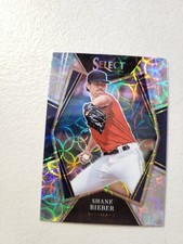 2022 Panini Select #147 Shane Bieber PREMIER LEVEL HOLO SCOPE PRIZM NM