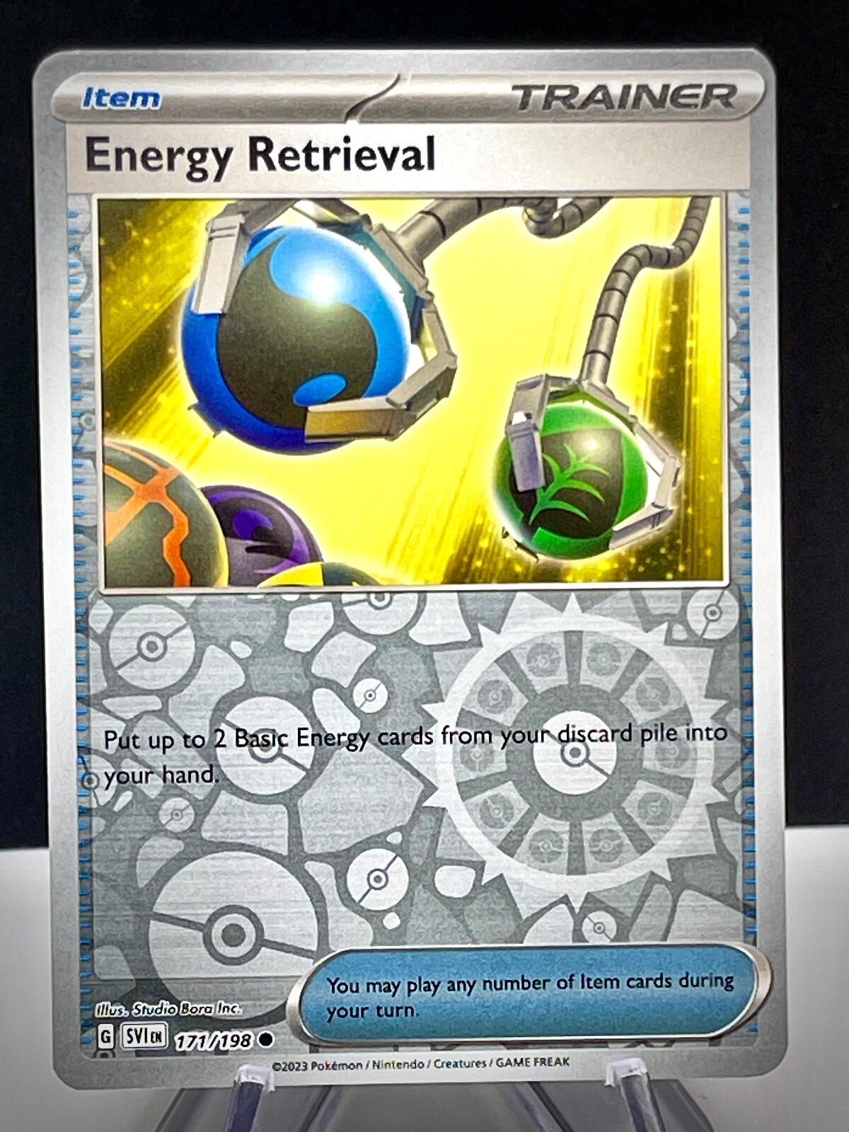 Pokémon TCG Energy Retrieval Scarlet & Violet Base Set 171/198 Reverse ...