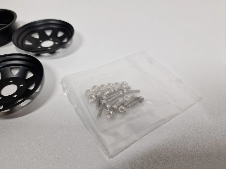 2x Stahlfelgen Beadlock Felgen 1.9 1:10 Anhänger Trailer Crawler LKW RcModellbau - Bild 4 von 4