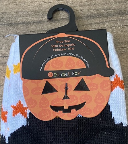 Planet Sox Kids Halloween Socks Black Cat Shoe Size 10-4 New with Free Shipping! - Picture 3 of 5