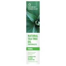 Tea Tree Oil Toothpaste Fennel, 6.25 Oz By Desert Essence