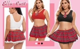 School Girl Outfit Lingerie Plus Size Sexy Schoolgirl Costume Christmas Cosplay