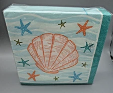 CREATIVE CONVERTING~48 Count SIMPLE SHELLS Paper Luncheon Napkins