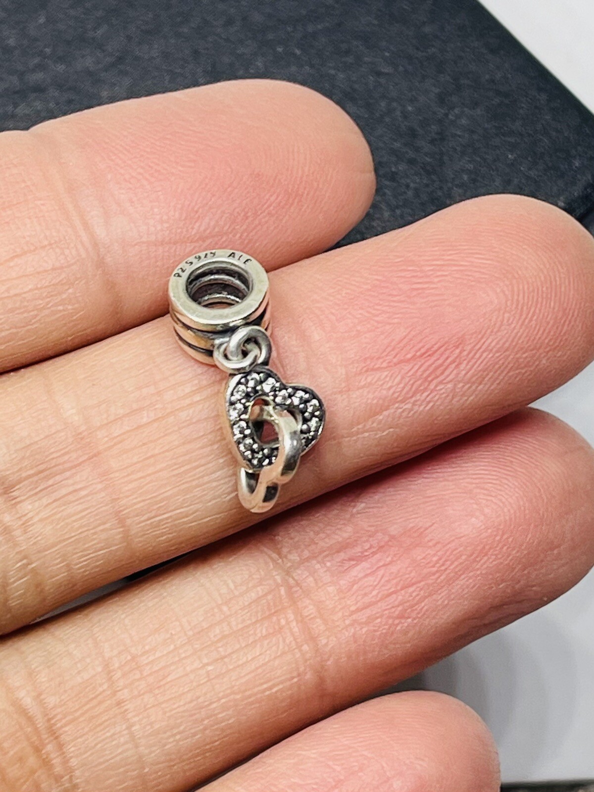 Authentic Pandora Interlocking Heart  Retired Cha… - image 6