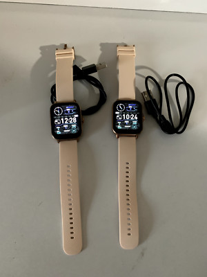 Fitness Tracker Y20GT Smart Bluetooth Watch Heart Rate - Pink
