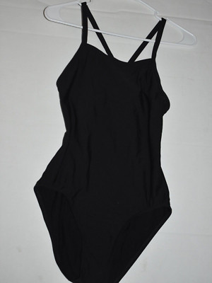 FINIS Women Standard Skinback Training Competition Swimwear Black  Swim Size 32