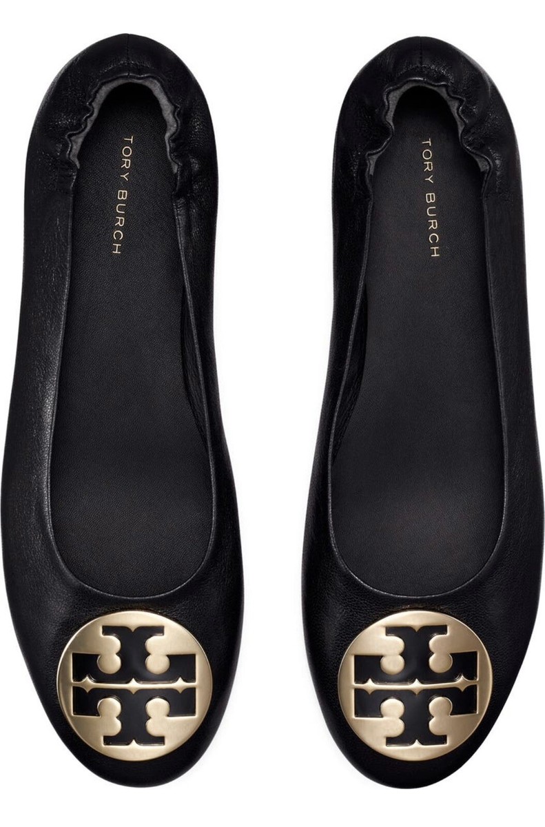 【新品未使用】TORY BURCH Claire Ballet Flat 6 Tory Burch Claire Cap-toe ballet flats for Women - Beige in