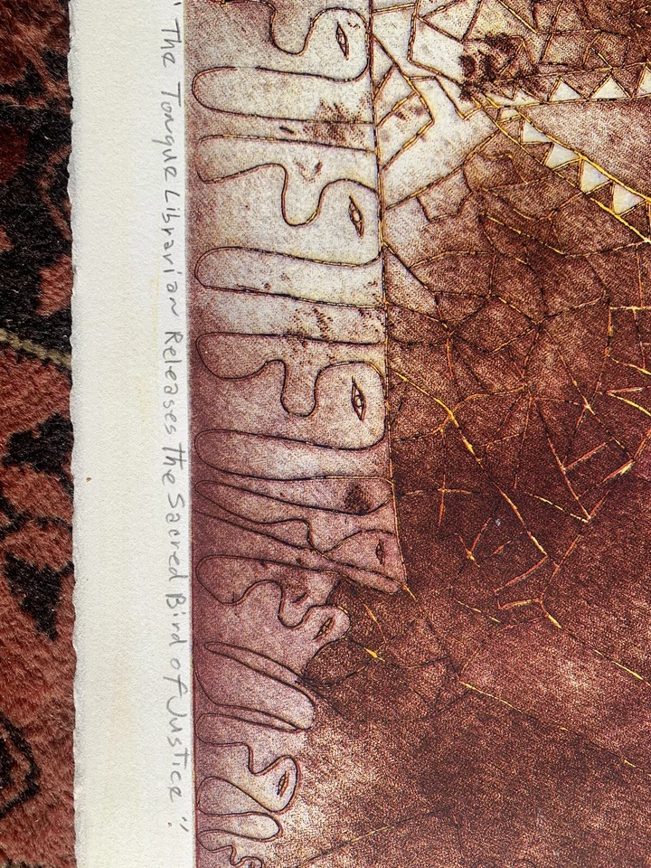 Percy Martin original signature : Tongue Librarian The Sacred Bird Of Justice” - Image 4 of 4