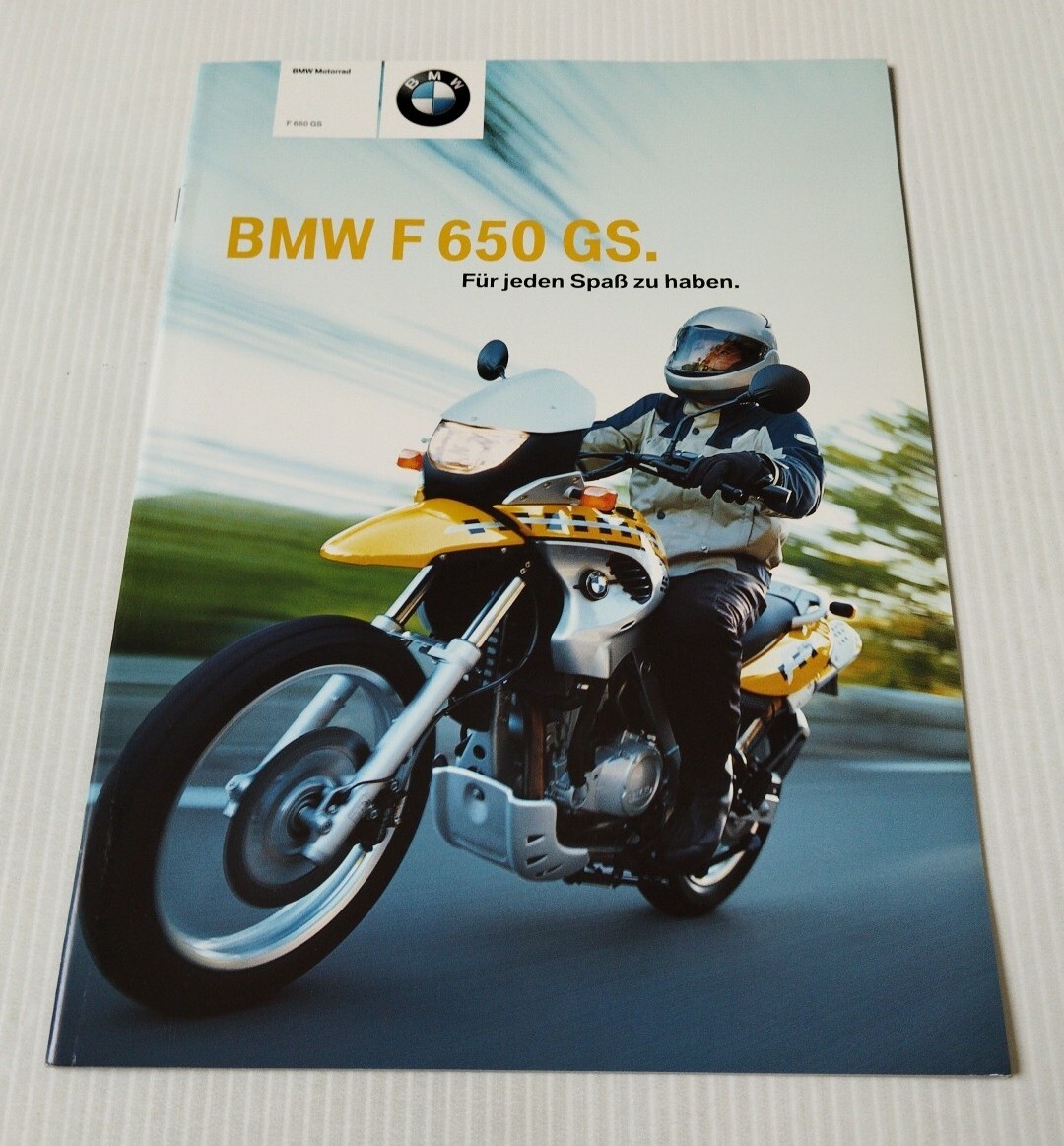 Brochure moto BMW F 650 GS 2002 prospectus allemand pour collectionneur