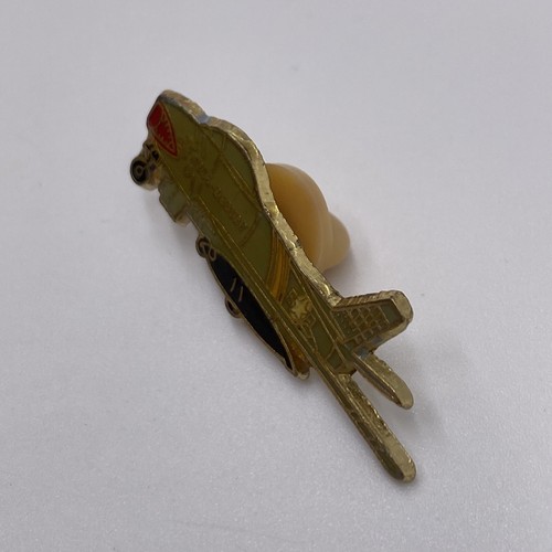 Vintage F-86 Sabre Jet Airplane Enamel Lapel Hat Pin - Picture 3 of 4